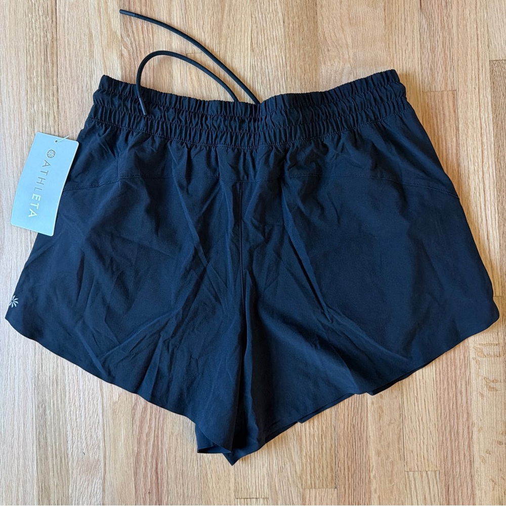 Athleta Crossroads Shorts Womens Small Black Activewear Running SRP  $65 Unlined - Picture 5 of 8